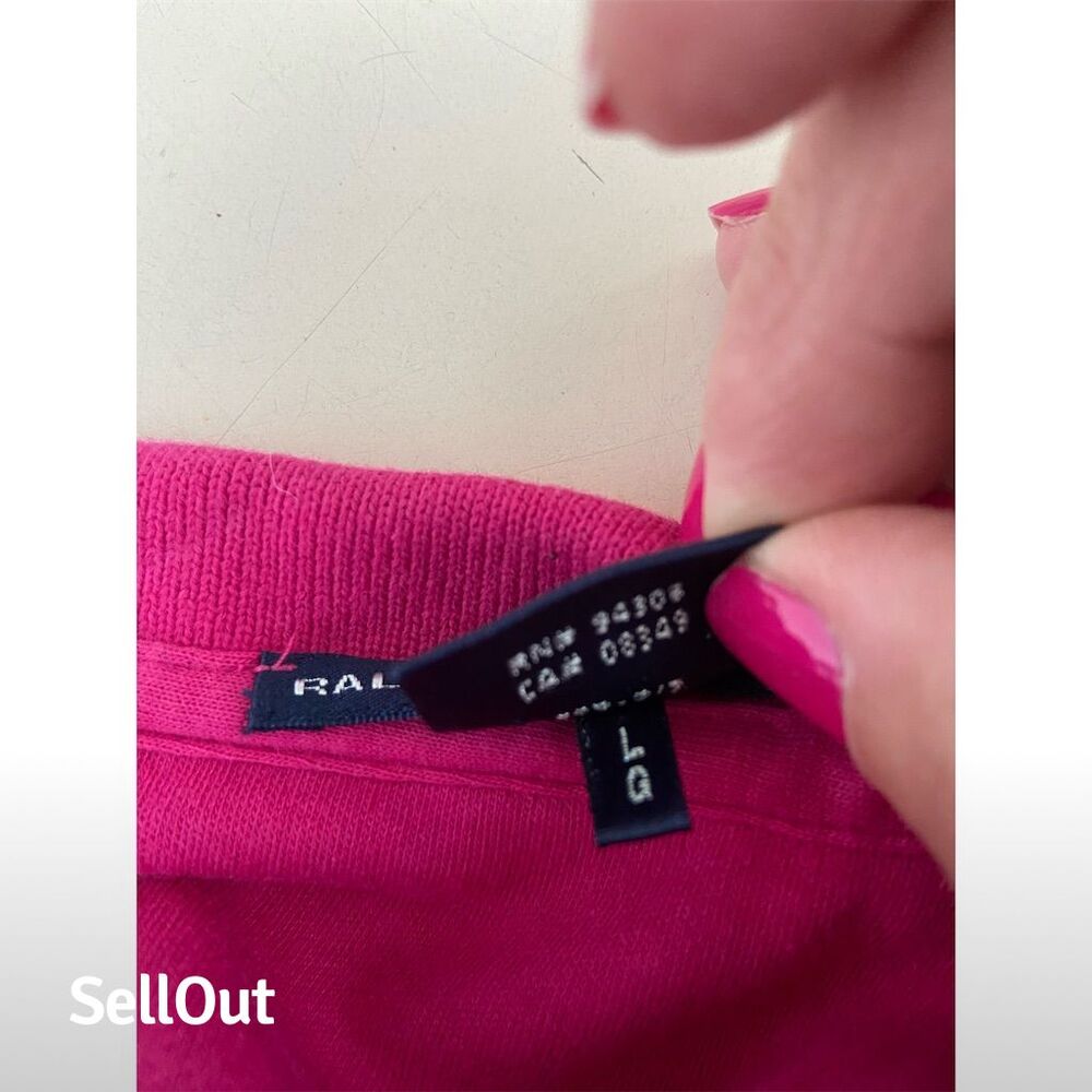 Ralph Lauren Women's Sleeveless Pink Polo Shirt Size L Casual - Picture 3 of 5